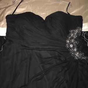 Black plus size gown